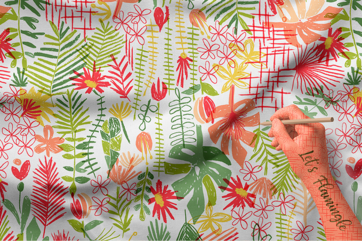 Let's Flamingle tropical collection, a Decorative Illustration by antuanetto (Photo 4 of 16)