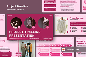 Project Timeline Presentation, a Presentation Template by twinstd
