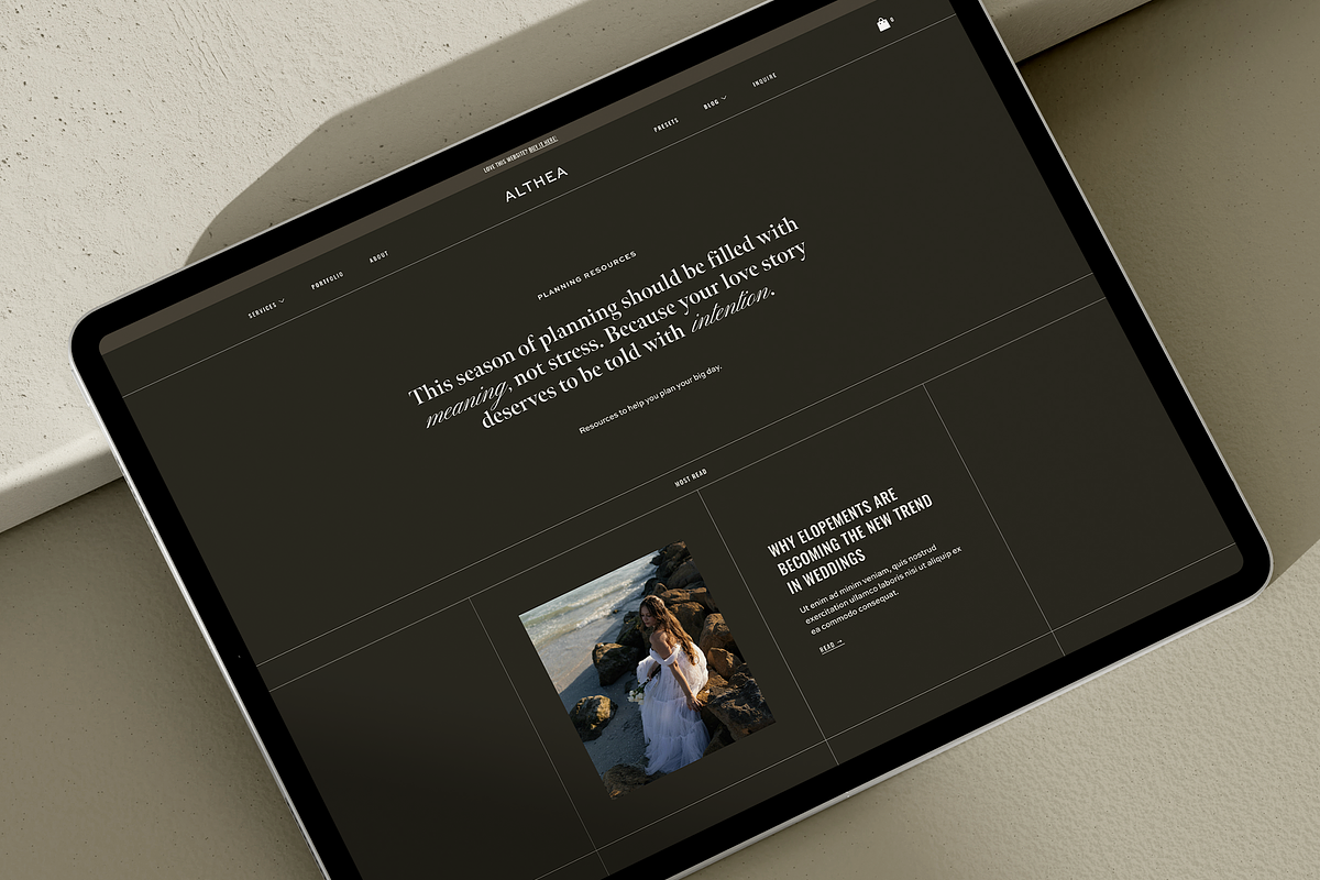 Althea: Squarespace 7.1 Template, a Squarespace Template by The Styled Square (Photo 7 of 9)