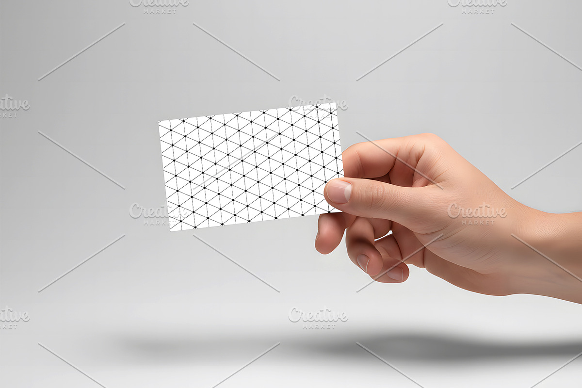 Hand Holding Business Card Mockup, an Advertising Mockup by Templeste (Photo 2 of 3)