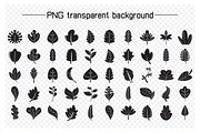 Bundle of Leaf Solid Illustrations, an Illustration by Designfour (Thumbnail 3 of 7)