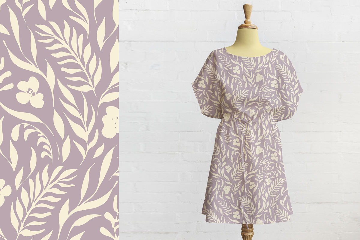 Botanical Shapes | Vector Pattern, a Wallpaper Graphic by MalyskaStudio (Photo 5 of 9)