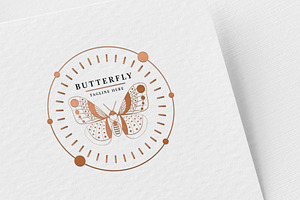 Line Butterfly Pro Logo