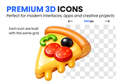 100 Food & Drink 3D Premium Icons, a Solid Icon by Icons Drop (Thumbnail 3 of 5)
