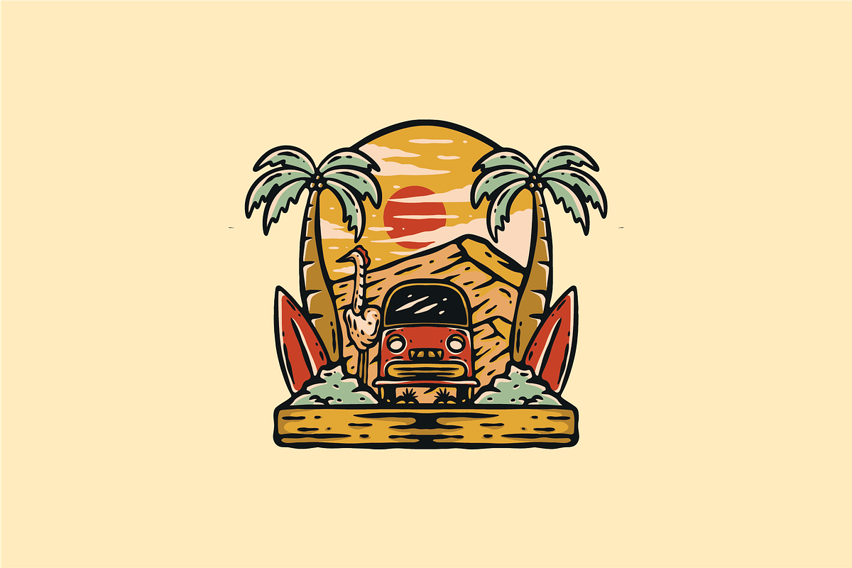 Desert Roadtrip, an Object Illustration by nomlimo.com (Photo 1 of 2)