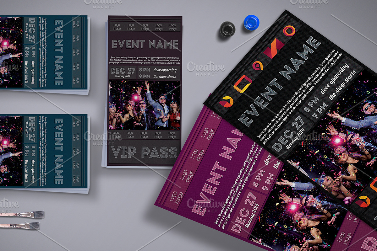 Multipurpose VIP Pass Card, a Card Template by Tzochko (Photo 4 of 5)