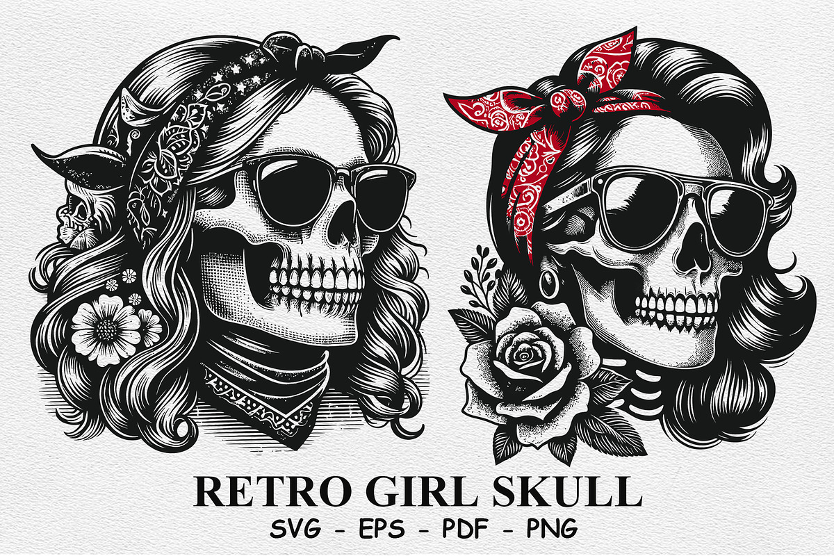 Retro Skull, a Person Illustration by DevantCreate (Photo 1 of 2)