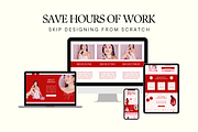 Pink Canva Website Template, a Landing Page Template by Anna Design Studio (Thumbnail 8 of 8)