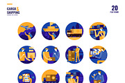 Cargo & Shipping Icons, an Outline Icon by Foxyard studio (Thumbnail 2 of 3)