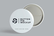 Pin Button Mockup, an Advertising Mockup by Twins_studio (Thumbnail 2 of 5)
