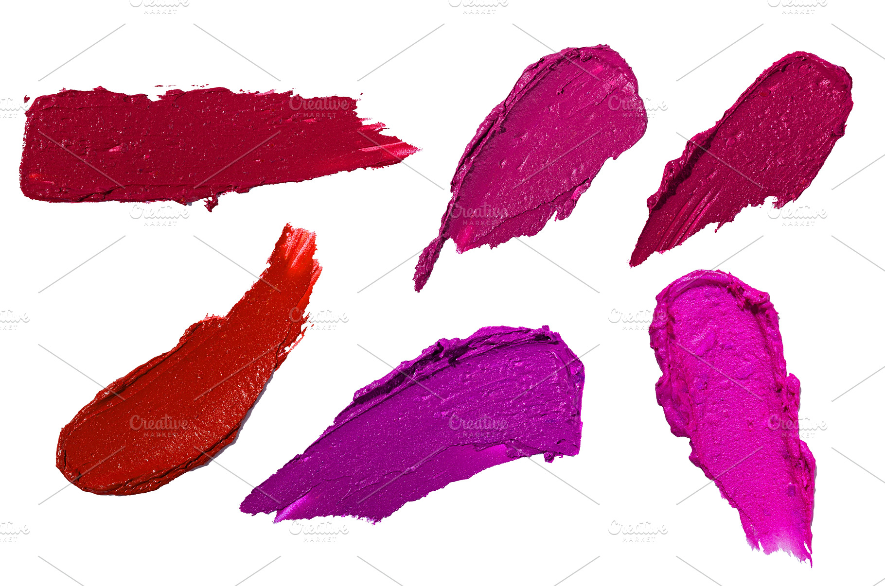 Various lipstick swatch stroke, a Beauty & Fashion Photo by Yulia Furman