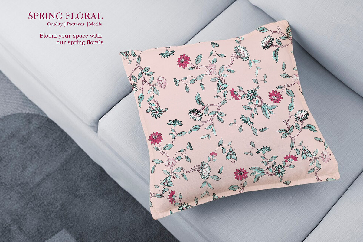 Spring Floral Pattern & Motifs, a Pattern Graphic by GND ART STUDIO (Photo 5 of 7)