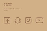 Premium Social Media Icons, an Icon by The Icons (Thumbnail 2 of 5)