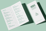Restaurant Menu Mockup Two Fold, a Books & Magazine Mockup by Catkie - Digital Art (Thumbnail 7 of 7)