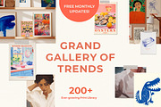 Modern Eclectic Maximalist Prints, a Background Graphic by Laras Wonderland (Thumbnail 1 of 15)
