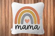 Mama Rainbow Embroidery Design, a Graphic by CraftArtStudio (Thumbnail 3 of 4)