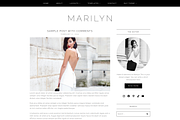 Feminine WordPress Theme | Marilyn, a WordPress Template by Hello Chic Designs (Thumbnail 1 of 2)