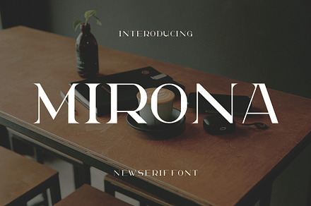 Mirona, a Font by riotama85