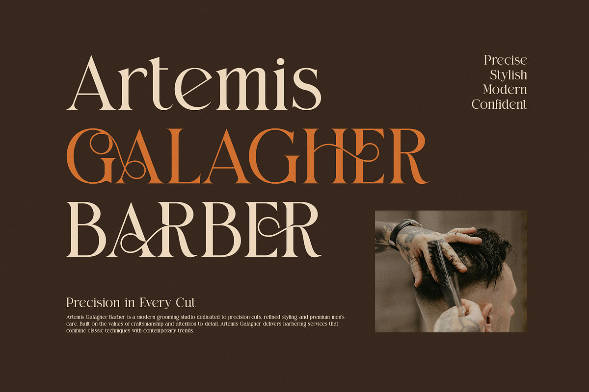 Chose Elegant Ligature Serif Font, a Serif Font by Perfectype (Photo 2 of 8)