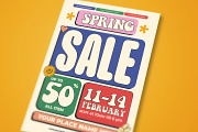 Spring Sale Flyer Template, a Flyer Template by megarez (Thumbnail 3 of 3)