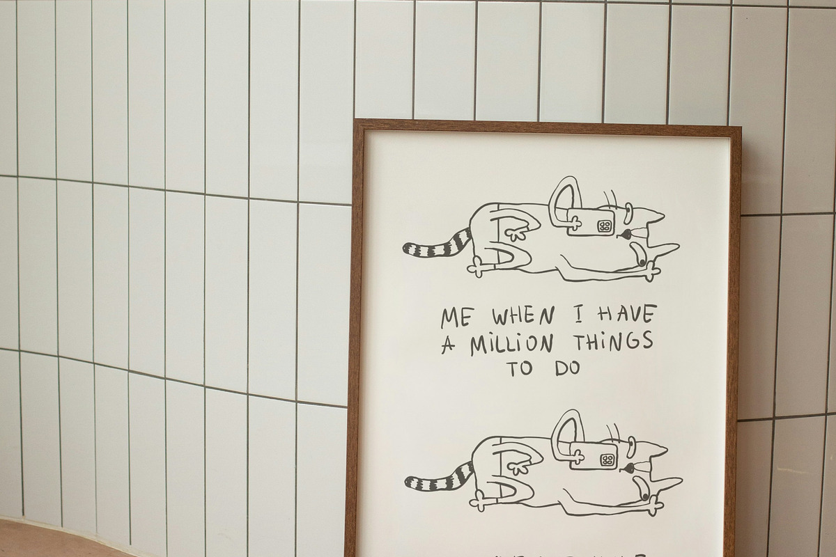 Weird Cat Comic Prints, an Illustration by Anastasiya Klempach (Photo 11 of 13)