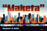 Maketa display, a Sans Serif Font by deFharo (Thumbnail 8 of 11)