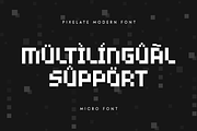 Micro - Pixelate Modern Font, a Sans Serif Font by Hamz Studio (Thumbnail 8 of 16)