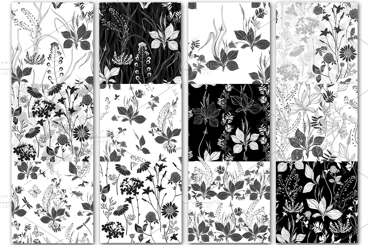 Wildherbs and flowers. Patterns., a Pattern Graphic by maritime_m (Photo 3 of 16)