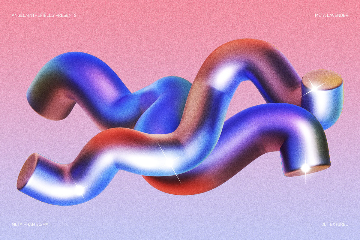 3D META LAVENDER Objects, an Object Graphic by angelainthefields (Photo 3 of 14)