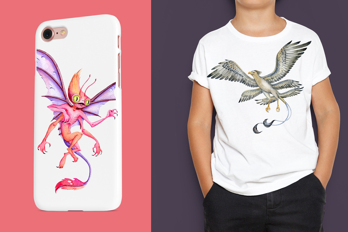 Magical Creatures, Monsters, Dragons, an Animal Illustration by SimpleWishesArt (Photo 5 of 6)