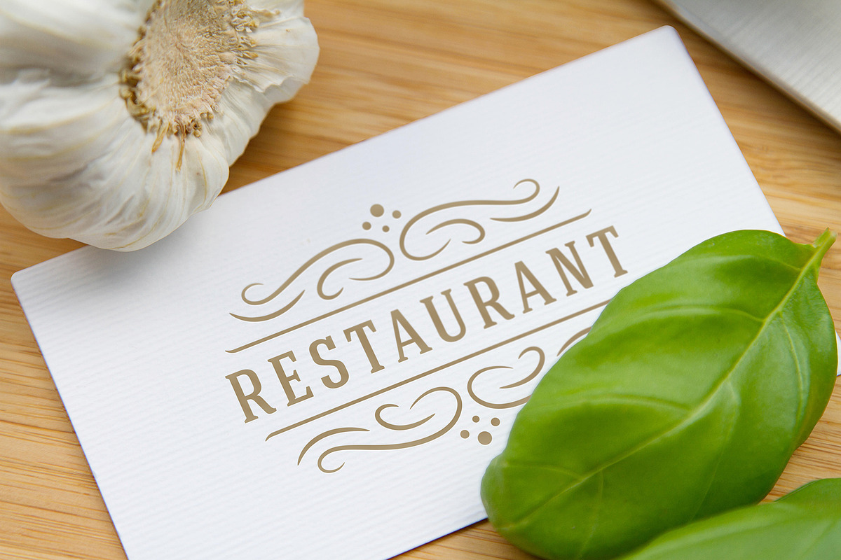 36 Restaurant Logos and Badges, a Branding & Logo Template by Vasya Kobelev (Photo 18 of 19)