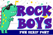 Rock Boys, a Slab Serif Font by Dm Studio (Thumbnail 1 of 5)