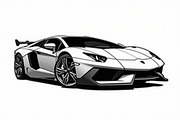 High Speed Sports Car Bundle, an Illustration by Designer_Momina (Thumbnail 3 of 7)