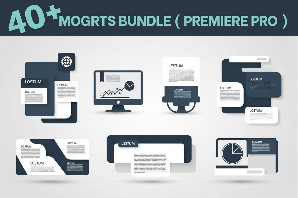 MOGRTs – 40 Motion Graphics Template, a Social Media Template by Crox Studio | Digital (Photo 2 of 11)