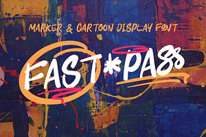 Fast Pass Casual Marker Font, a Handwritten Font by Deeezy