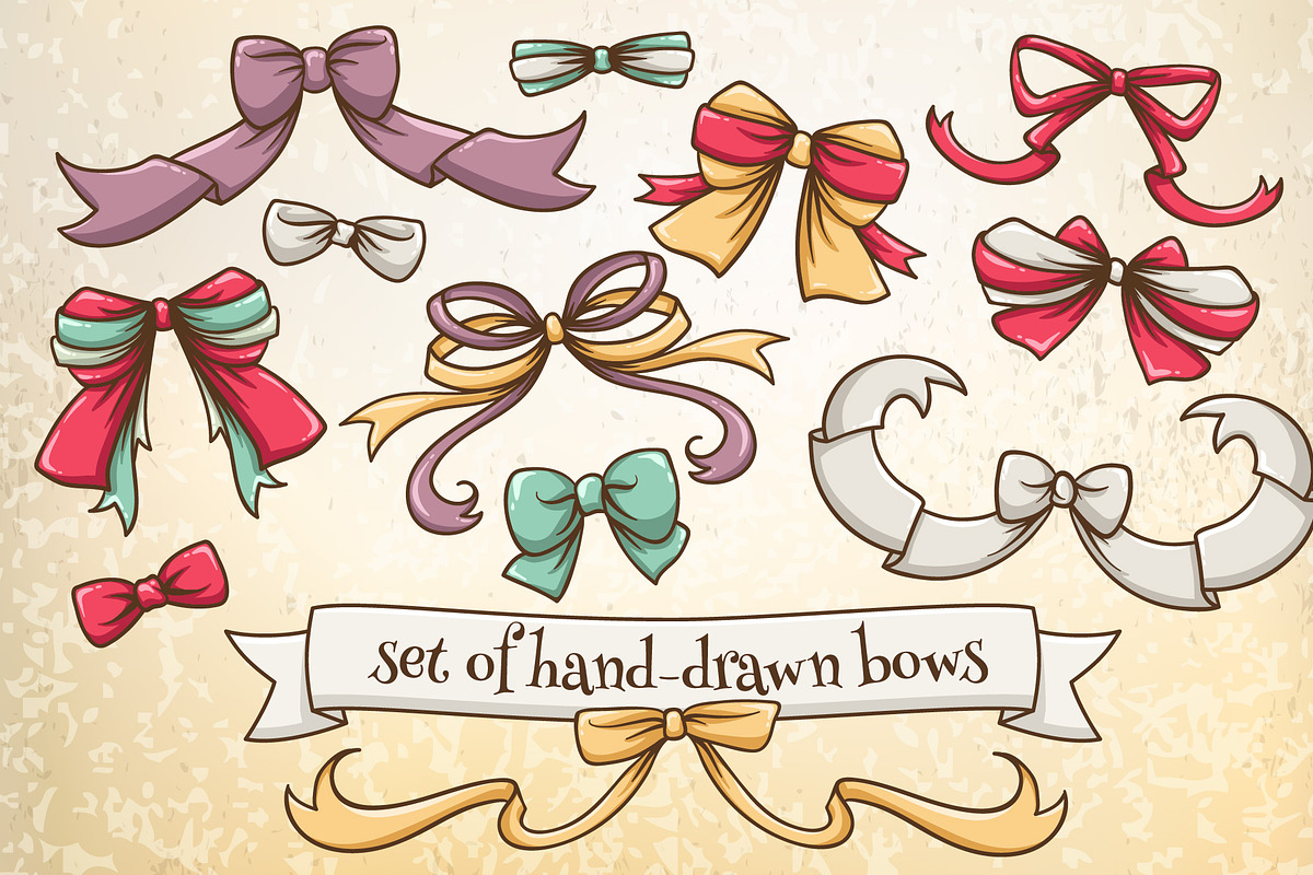 Set of Bows, a Decorative Illustration by Dreaming_Lucy (Photo 1 of 3)