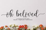 Oh Beloved Script, a Script Font by Nissa Studio (Thumbnail 1 of 12)