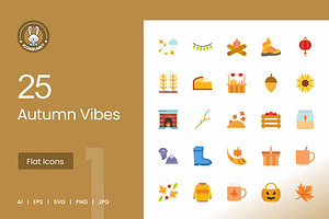 25 Autumn Vibes Icons, an Icon by IconBunny
