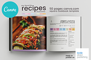 Canva Recipes Cookbook Template, a Magazine Template by DeLaGranSiete (Thumbnail 1 of 12)