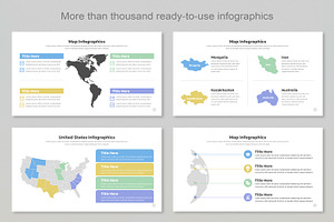 Map Infographic Templates Eps