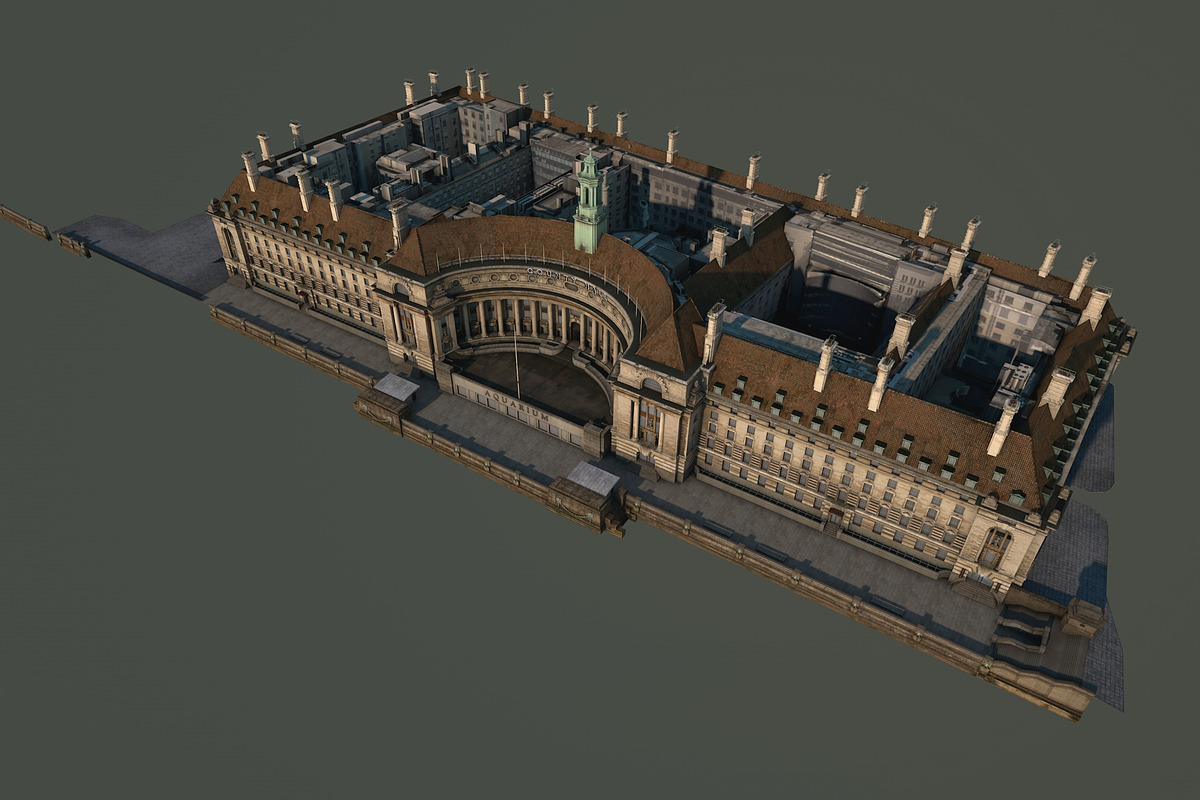 County Hall, London, UK, an Architecture 3D Model by Vertex Modelling (Photo 6 of 11)