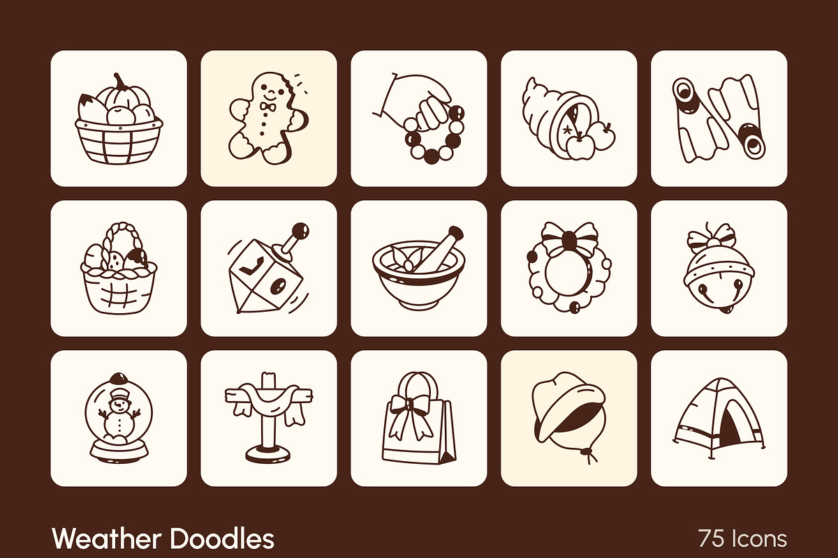 990 Universal Doodle Icons, an Outline Icon by Vectors Market (Photo 14 of 25)
