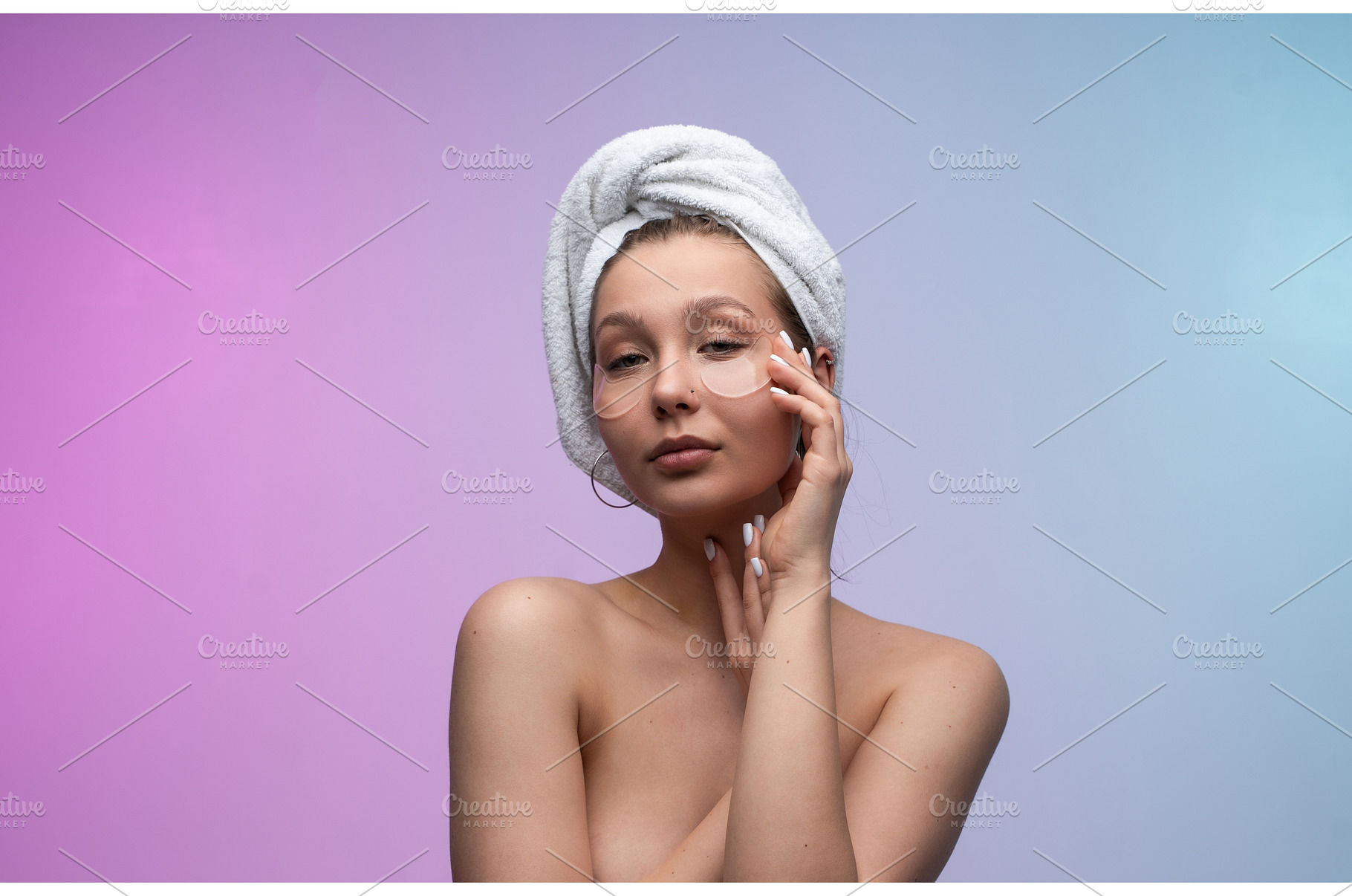 Young woman enjoying self-care, a Health & Medical Photo by volodymyrshtun13795