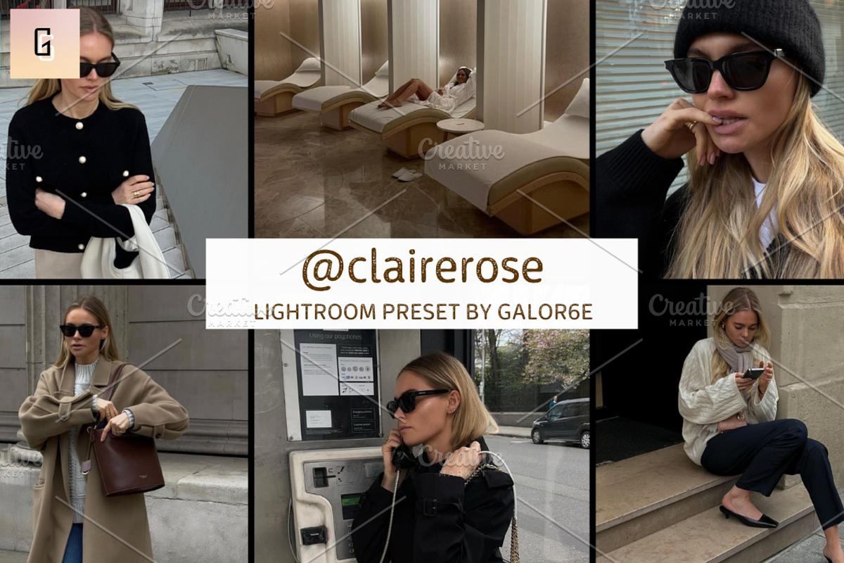 Lightroom Preset @clairerose GALOR6E, a Layer Style Add-On by GALOR6E PRESETS (Photo 1 of 2)