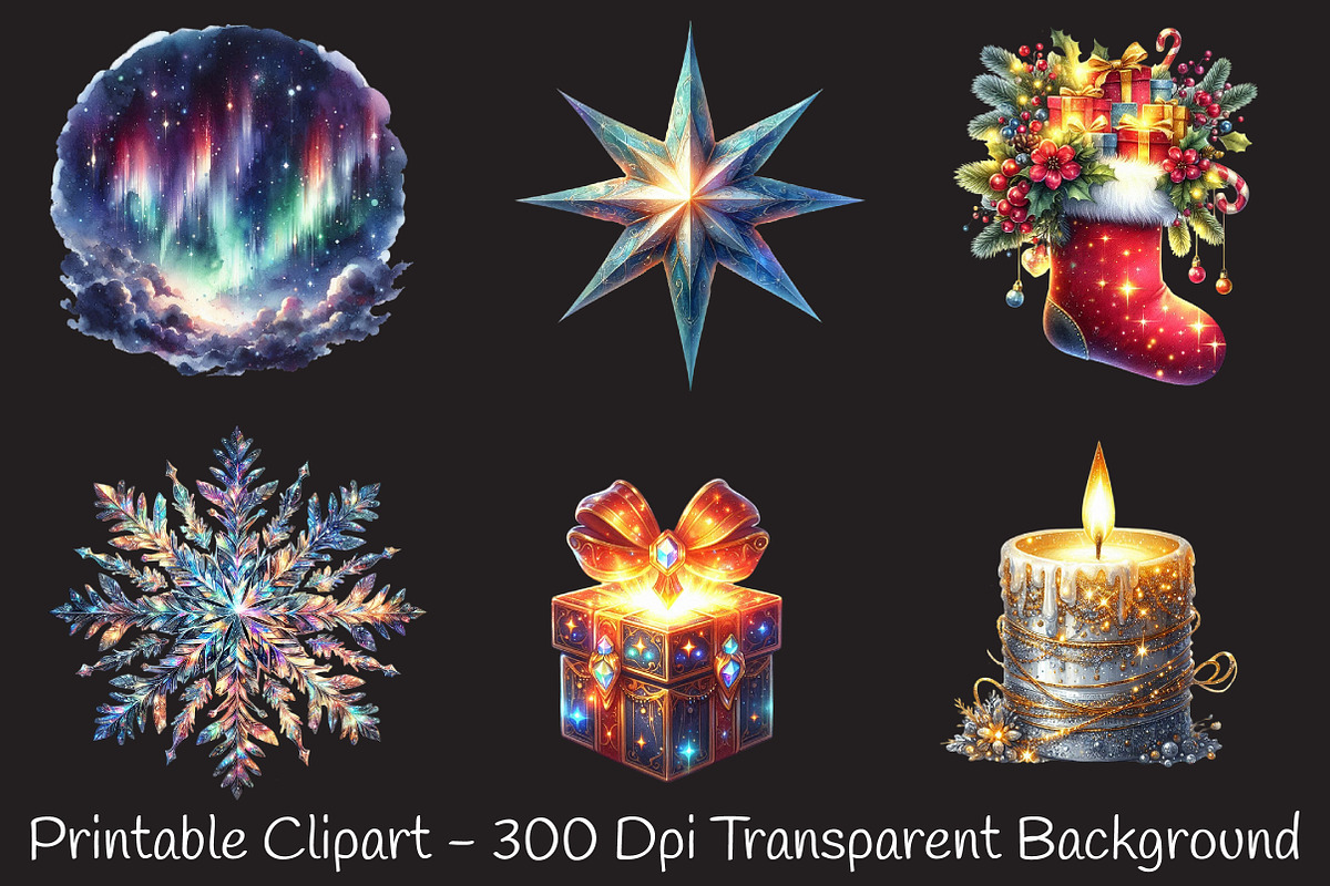 Holiday Magic Clipart, an Illustration by RobertsArt (Photo 6 of 7)