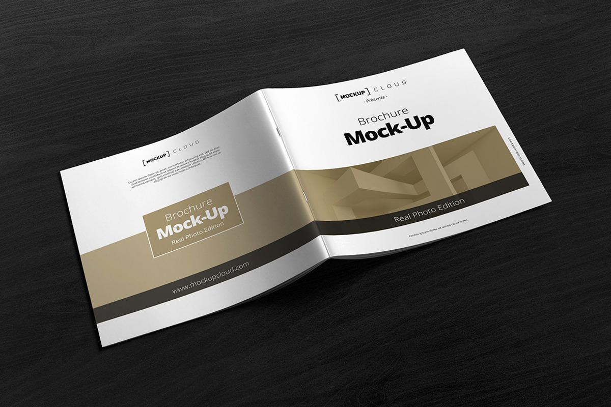 Square Brochure Mock-Up, a Print Template by Mockup Cloud (Photo 2 of 5)