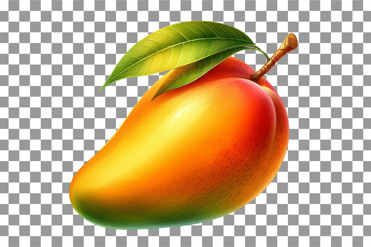 Summer Yellow Mango Clipart, an Illustration by Black Bird Studio (Photo 6 of 6)