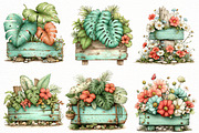 Whimsical summer wooden Clipart, an Illustration by Designworld (Thumbnail 5 of 8)