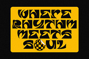 GF Trunk - Funky Display Font, a Serif Font by GroovyFontCo (Thumbnail 5 of 8)