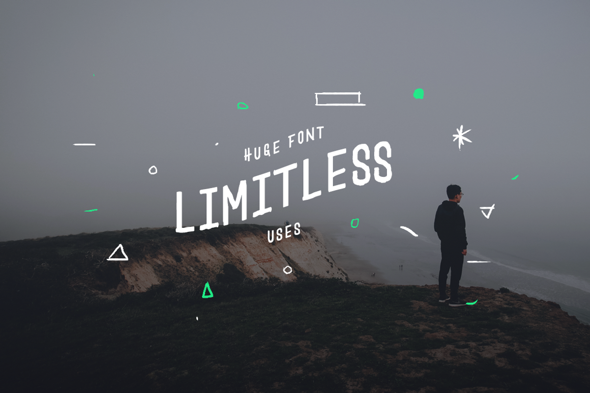 Huge Font, a Handwritten Font by Landdy (Photo 2 of 3)